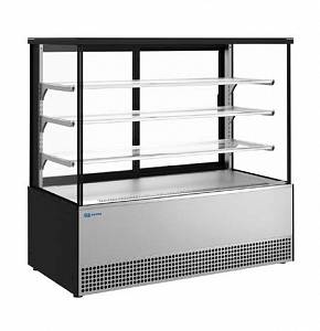 REFRIGERATED PASTRY COUNTER KAYMAN KRPC-1305M LUXE SQUARE STAINLESS STEEL